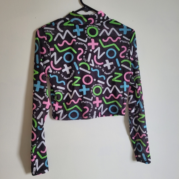 Life is beautiful festival crop top - Picture 6 of 6